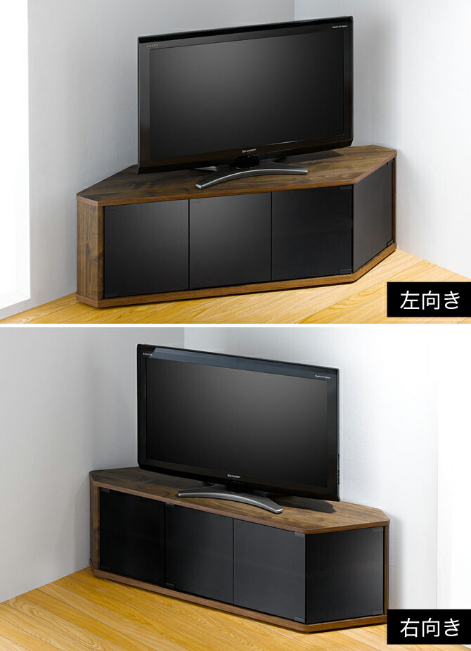 国産 楽天市場 コーナーテレビ台 幅115 木製 50v 強化ガラス キャスター ブラウン テレビ台 テレビボード コーナーテレビ台 おしゃれ 50v 木製 幅115 ローボード コーナーtv台 コーナーテレビボード ロー 省スペース ウォールナット風 強化ガラス キャスター
