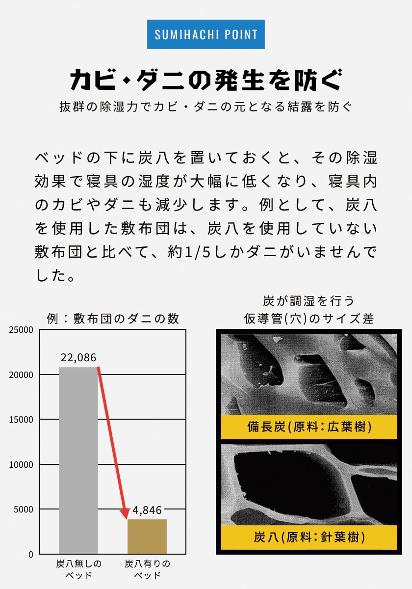 2021最新作】 炭八 調湿木炭 室内用 大袋 45×45cm 12L 8袋セット 半永久的に効果持続 除湿 消臭 防臭 防ダニ 防カビ 梅雨対策  結露防止 リビング 寝室 ベッド下 押し入れ クローゼット トイレ 新商品 fucoa.cl