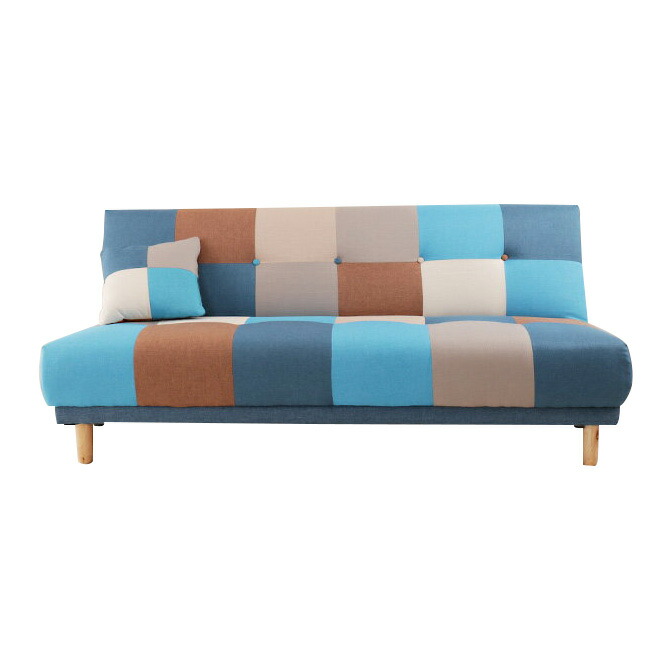 楽天市場】ソファベッド パッチワークソファー シングル 3段階