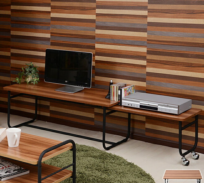 Huonest Telescopic Table Tv Stand Mash 105 169 Cm Mush Wooden Shelf Telescopic Table Tv Stand Mash 105 169 Cm Mush Wooden Shelf Center Board