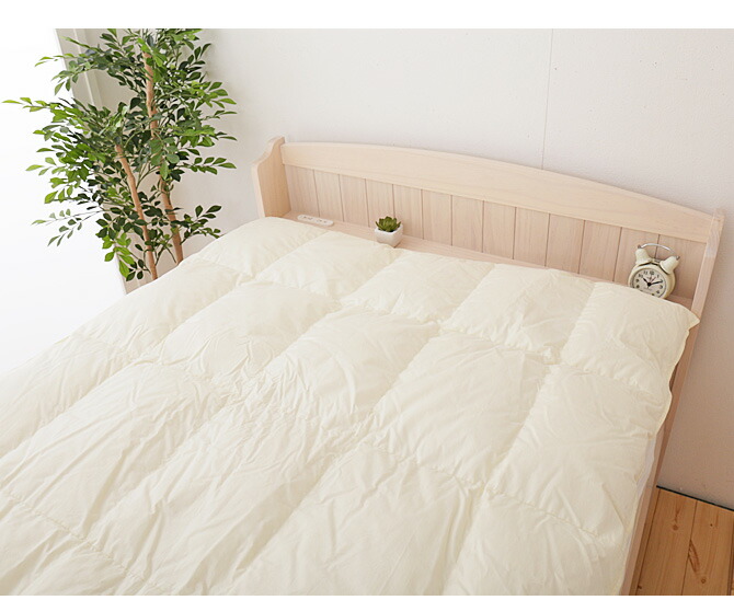 ベッドパッド セミダブル 日本製 白いこと下る70 鳥毛30 割算菌類 脱臭 