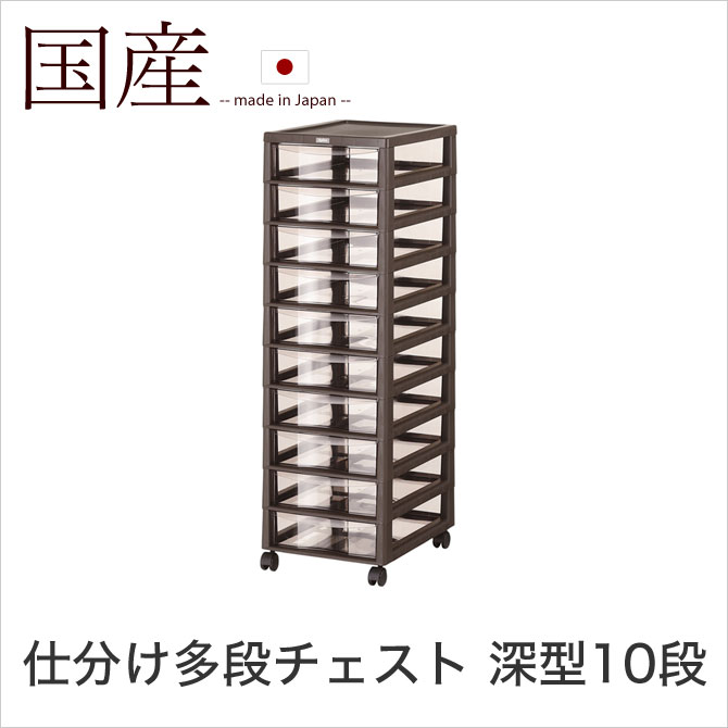【新品】多段チェスト　キャスター付き　スタイリッシュ　アウトレット Amazon｜チェスト キャスター付き仕分け多段チェスト 深型6段