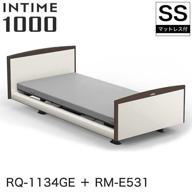 楽天市場 非課税 パラマウントベッド インタイム1000 電動ベッド マットレス付 セミシングル 1 1モーター ヨーロピアン ホワイトスパークル ラウンド マットグレー ホワイトスパークル カルムコア Intime1000 Rq 1134ge Rm E531 Huonest