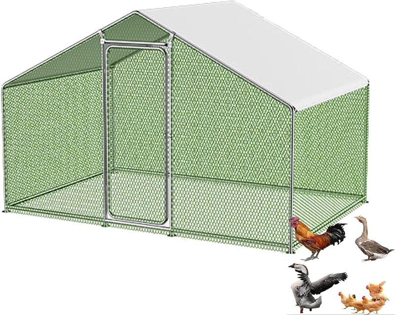 鶏掘っ建て小屋 一揃いの道具 大型 ジンクメッキ鋼製鶏用臥せ篭 鳥小屋 栽培所用 耐候性 防雨 家禽臥せ篭 家兎ハッチ 鳥 家鴨 鵞鳥繁殖家兎の御出でになる地用ケージペットサークル 犬 倶楽部 愛玩動物駒寄せ 2×3×2M