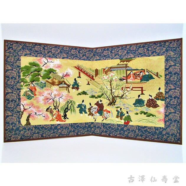 ❐京錦屏風『祇園祭（横長）』京都 西陣織 金襴 絹織物 伝統工芸品 nishiki-070_1.jpg?t=20240123144257