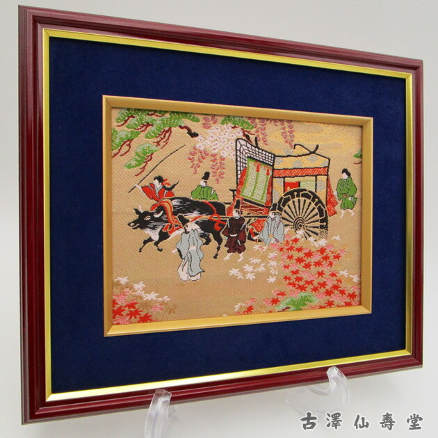 京錦額　金閣寺（春慶大）京都　西陣織　金襴　壁掛け　アートフレーム　額縁 楽天市場】京錦額 金閣寺（春慶大）京都 西陣織 金襴 : 古澤仙壽