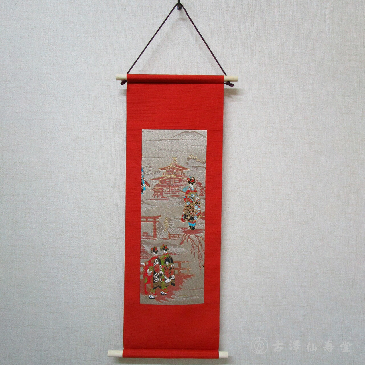 楽天市場】京錦色紙 祇園祭 鉾一基（広幅短冊）京都 西陣織 金襴