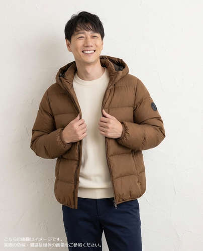 【SALE】Hush Puppies（ハッシュパピー） 軽さキルトダウンジャケット(ボンネット付き添い人) メンズ 長袖 防寒
