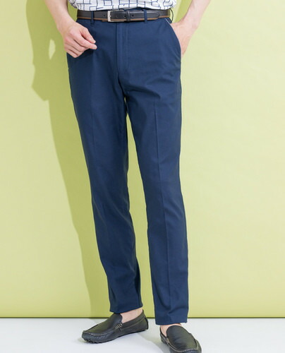 Hush Puppies（ハッシュパピー） ストレッチミニヘリンボンパンツ【キングサイズ】メンズ ロング