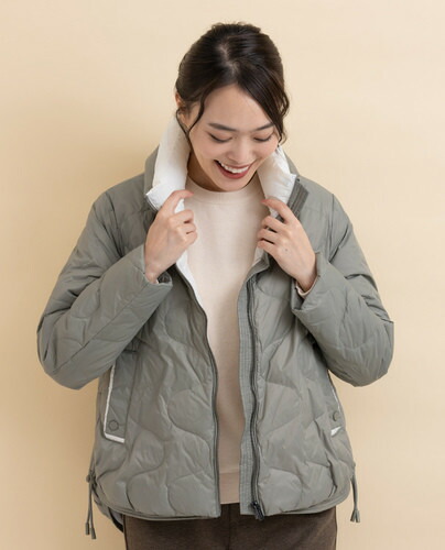 【SALE】Hush Puppies（ハッシュパピー） ウェーブキルトダウンジャケット レディス 長袖 防寒