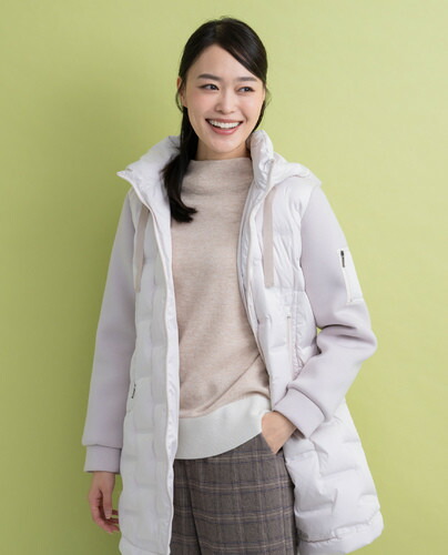 【SALE】Hush Puppies（ハッシュパピー） 異原料品使い走りシームレスダウンコート レディス 長袖 防寒