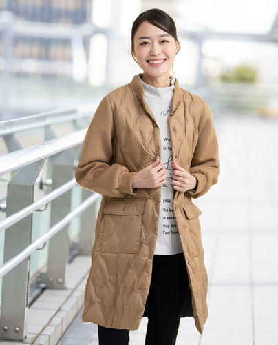 【SALE】Hush Puppies（ハッシュパピー） 軽さ落ちこむ異原料品うつり変わり厚地の外套 レディス 長袖 防寒