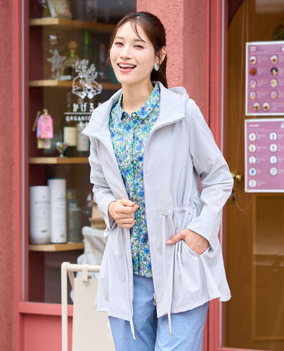 【SALE】Hush Puppies（ハッシュパピー） ハイテンションウェストドロストコート レディス 長袖