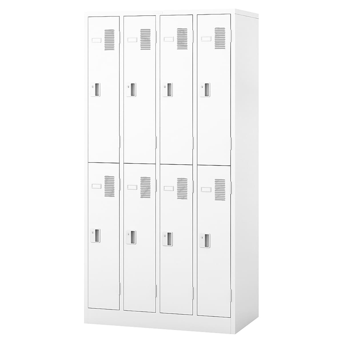 法人様限定 パーソナルロッカー LK8NP-W 8人用 プッシュボタン錠タイプ ナイキ（NAIKI）｜ハストネット店