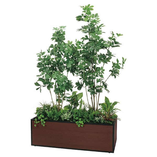 法人様限定 人工観葉植物 フェイクグリーン 寄せ植えプランター シェフレラ H2050 GR5039 ベルク｜ハストネット店