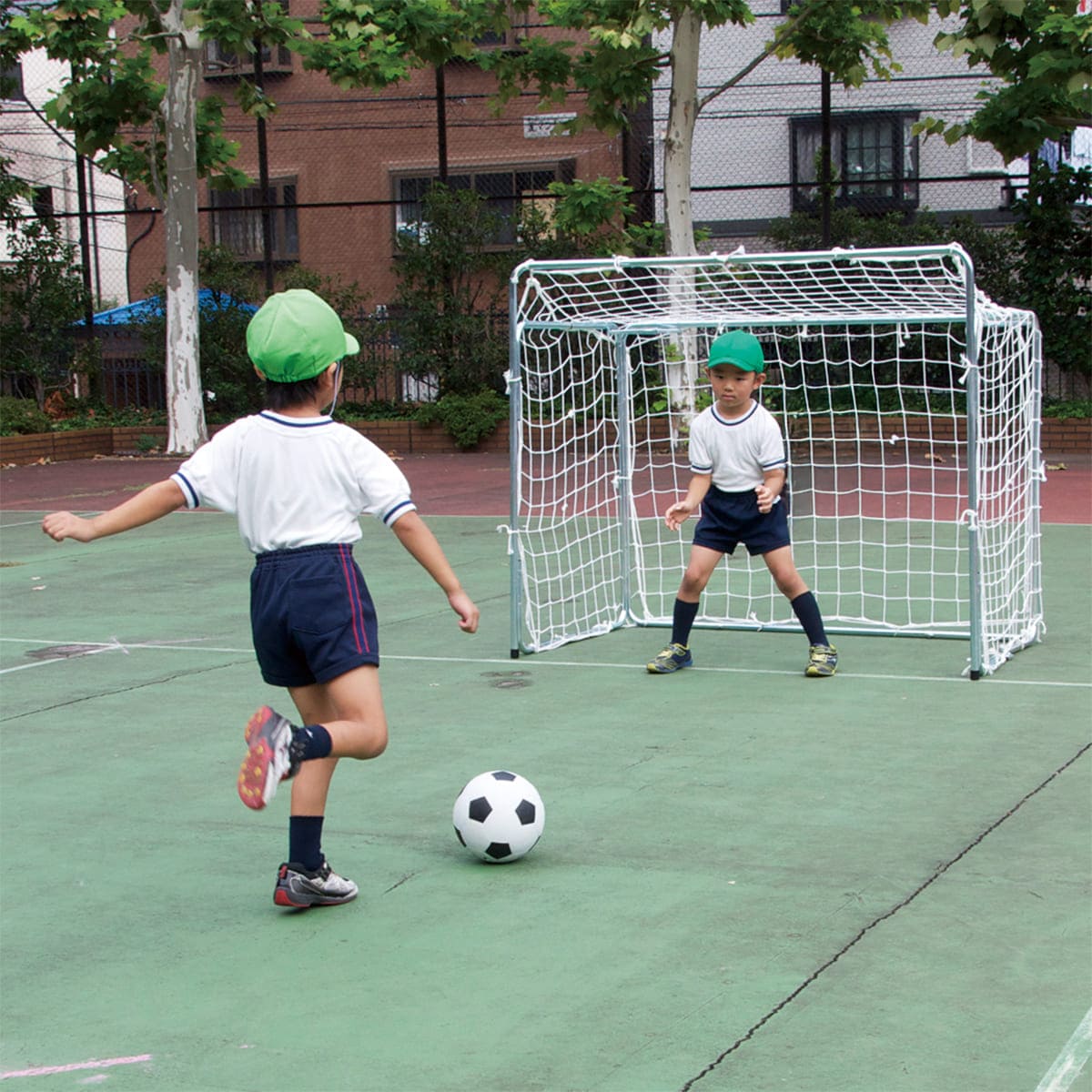 法人様限定 遊具 サッカーゴール 幼児折りたたみ式(2台セット) トッケン