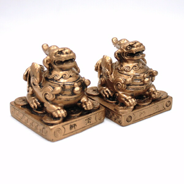 楽天市場】ヒキュウ 貔貅 置物 風水 ヒキュウの置物 牛鈴付き 銅製