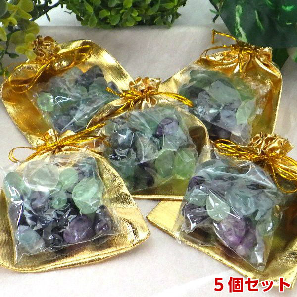 【17日迄！10％OFFクーポン】 フローライト さざれ 原石 蛍石 フローライトさざれ石 天然石 パワーストーン カラーストーン 風水 開運祈願 風水火山 風水グッズ 2026 鉱物 【5個まとめ買い フローライト さざれ石 タンブル100g】 ゆうパケット送料無料