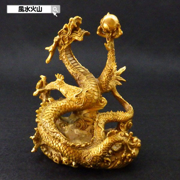 ＼31日まで15％OFFクーポン／ 龍の置物 風水 龍 置物 金 風水グッズ 玄関 五本爪 金龍 宝珠 干支の辰置物 干支の置物 竜開運祈願 金運祈願 楽天 父の日 ギフト 2025 【銅製 小盆龍】<br>