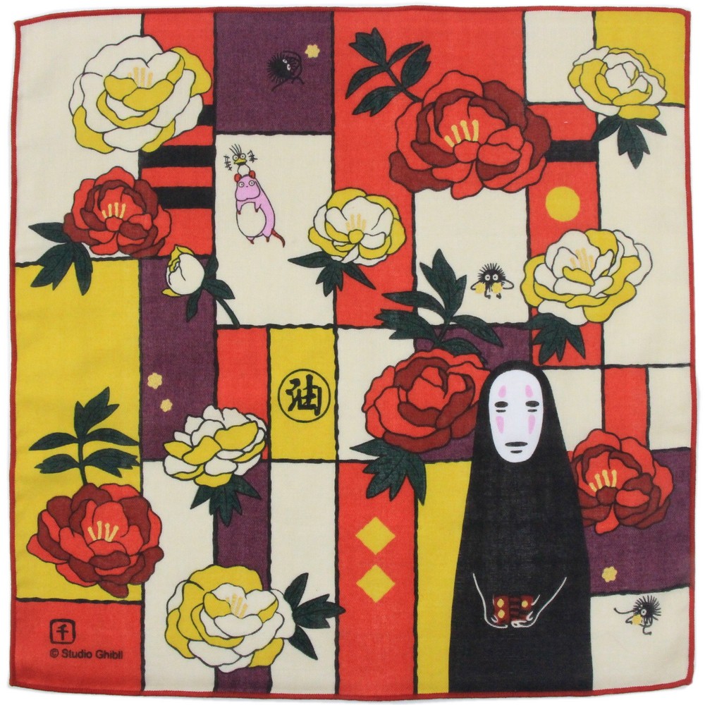 楽天市場 千と千尋の神隠し ガーゼハンカチ 花札 カオナシ Pinokio