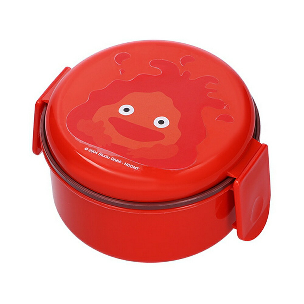 ハウルの動く城 抗菌丸型ランチボックス2段 カルシファー ONWR1AG画像