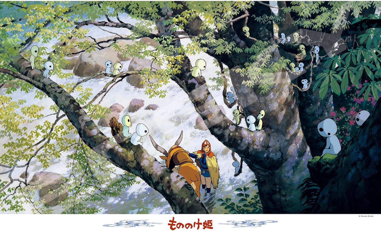 楽天市場】もののけ姫 宮崎駿監督 ポスター 木製アートフレーム付 91.5