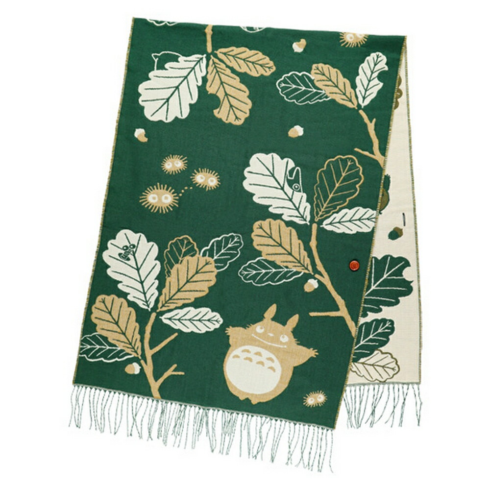 となりのトトロ ボタン付ストール 雪のさんぽみち】雪の中トトロ♡ |