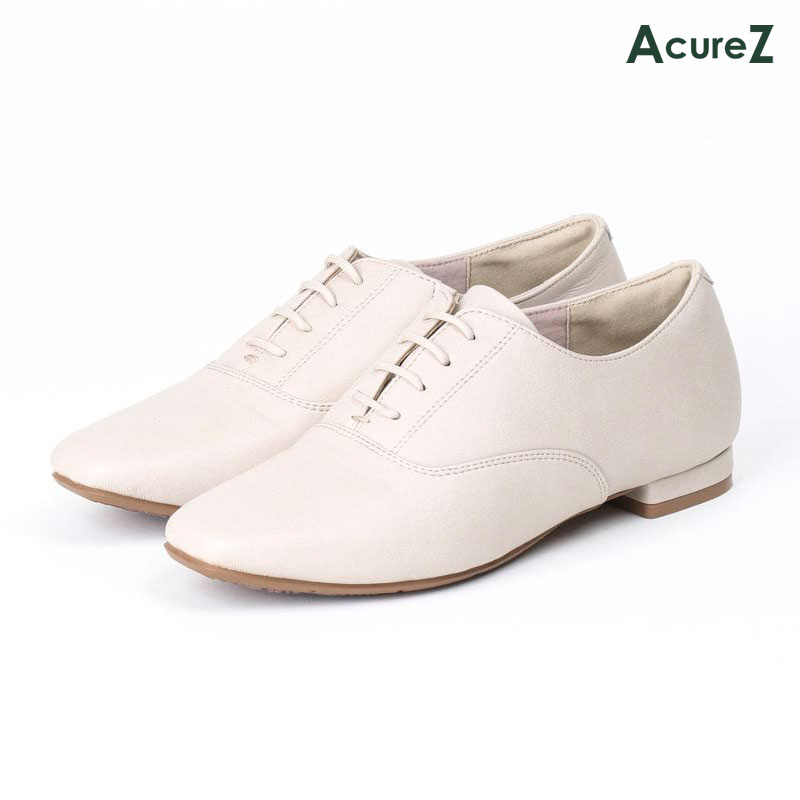 パンプス AcureZ 3E ヒール 1.5cm asics [ アイボリー アキュアーズ レディース アシックス ラウンドトゥ ローヒール 靴 コンフォートシューズ 紐 紐靴 外反母趾に良い 外反母趾 母趾 消臭 衝撃吸収 クッション 柔らか 柔らかい やわらかい 痛くない 疲れない フィット ]
