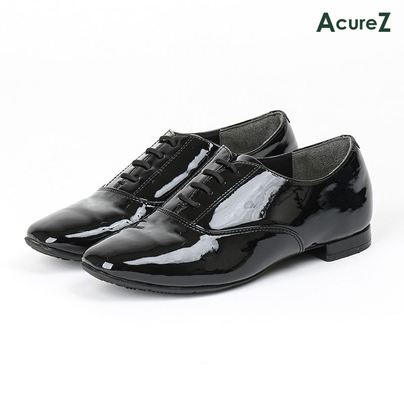パンプス AcureZ 3E ヒール 1.5cm asics [ ブラックエナメル アキュアーズ レディース アシックス ラウンドトゥ ローヒール 靴 コンフォートシューズ 紐 紐靴 外反母趾に良い 外反母趾 母趾 消臭 衝撃吸収 クッション ] 5,852円
