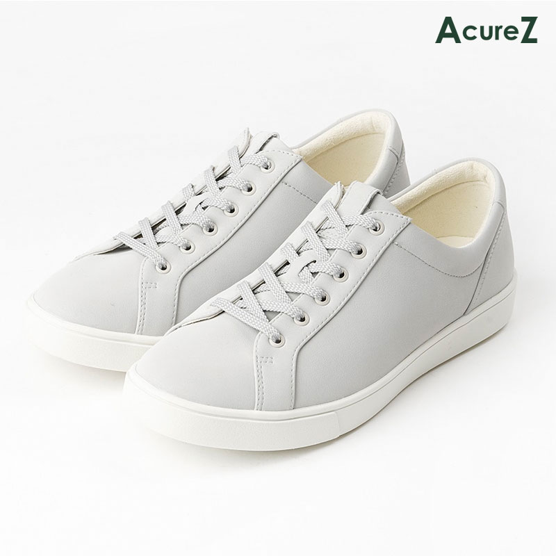 スニーカー AcureZ 3E asics [ ブルーグレー アキュアーズ レディース アシックス ラウンドトゥ 靴 コンフォートシューズ 紐 紐靴 外反母趾に良い 外反母趾 母趾 消臭 衝撃吸収 クッション 柔らか 柔らかい やわらかい 痛くない 疲れない フィット 軽量 軽い 長時間 ]