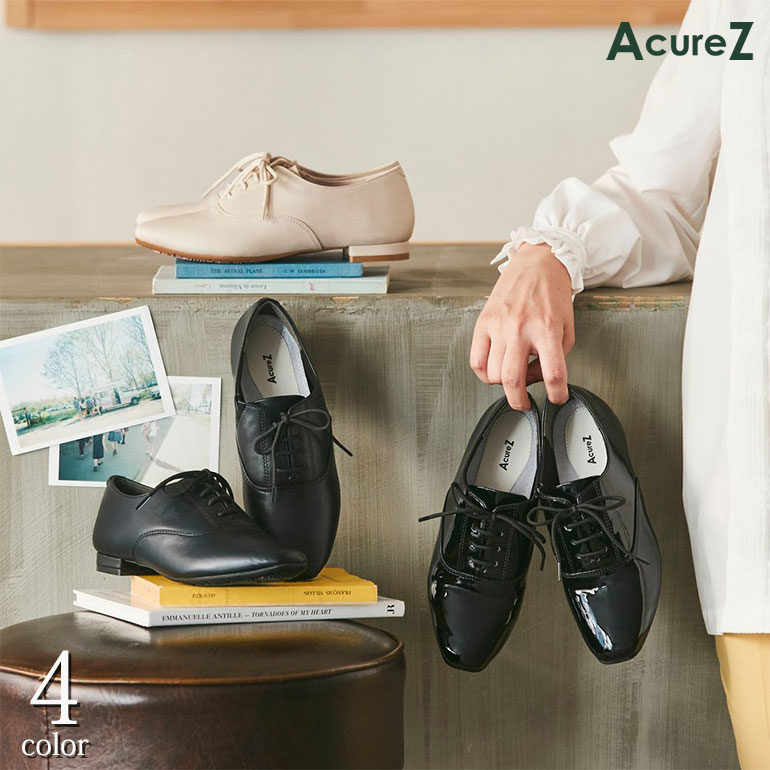 エナメルシューズ 楽天市場】エナメルシューズ レディース AcureZ アキュアーズ パンプス