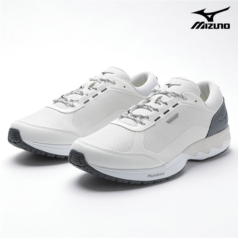 スニーカー WAVE XE-1 3E mizuno [ ホワイト ネイビー ウェーブ クロスイー1 メンズ ミズノ ラウンドトゥ 靴 コンフォートシューズ 紐 紐靴 レースアップ ミズノウェーブ ミズノエナジー メッシュ 通気性 蒸れにくい 衝撃吸収 クッション ]｜ビジネスシューズのシューカフェ