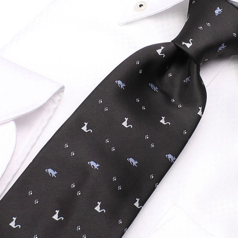 楽天市場 Necktie ネクタイ ユニークネクタイ 猫 モチーフ メンズ 男 Tie Ft08 レギュラーネクタイ 猫 ネコ 肉球 動物 アニマル 獣医 ペット モチーフ イラスト シルエット 可愛い ポップ オシャレ プレゼント ギフト 贈り物 洗える スーツ ビジネス M便 1 5 春夏