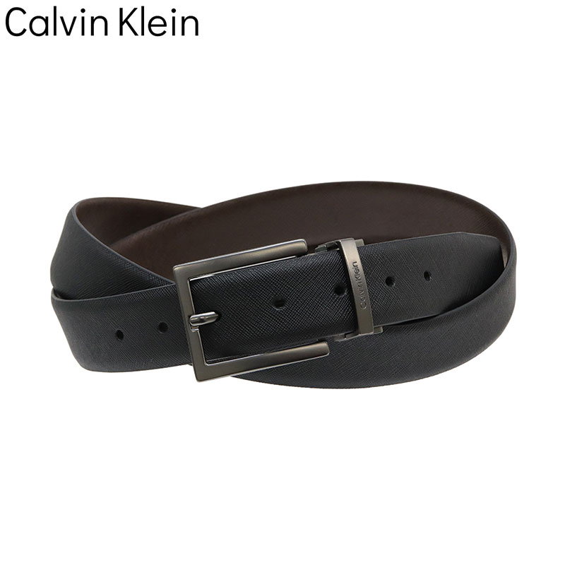 カルバンクライン リバーシブルベルト Calvin Klein 革小物 リバーシブルベルト 革小物 ベルト Reversible Belt メンズ リバーシブルベルト ブラック / サフィアーノ ダークブラウン /11CK010023 人気 おすすめ おしゃれ ブランド プレゼント ギフト