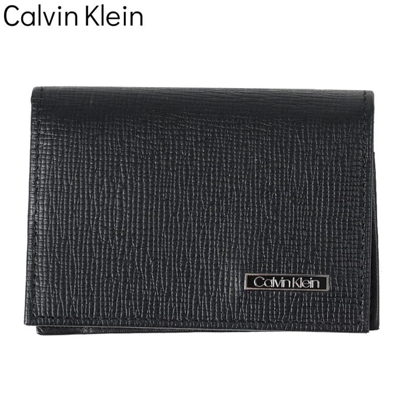 カルバンクライン カードケース Calvin Klein 名刺入れ カードケース 革小物 名刺入れ Card Case メンズ カードケース ブラック 31CK200003 人気 おすすめ おしゃれ ブランド プレゼント ギフト