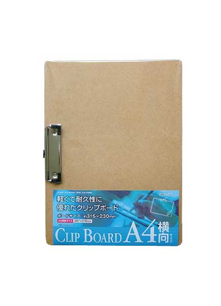 まとめ) TANOSEE MDFクリップボード高密度仕様 伝票サイズ 1枚 〔×100