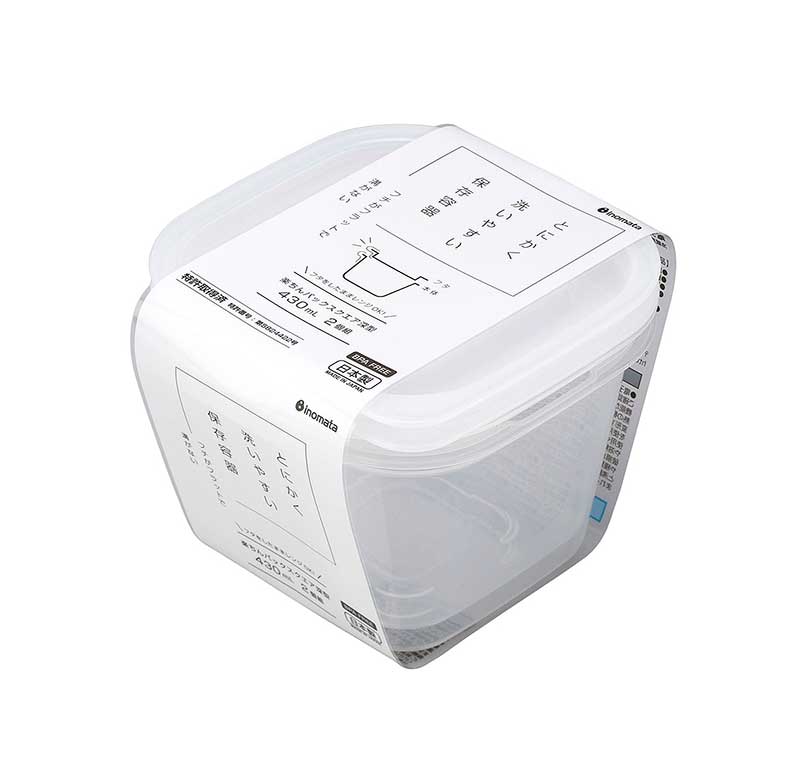 楽天市場】保存容器 楽ちんパック スクエア 270ml 2個組 クリアー
