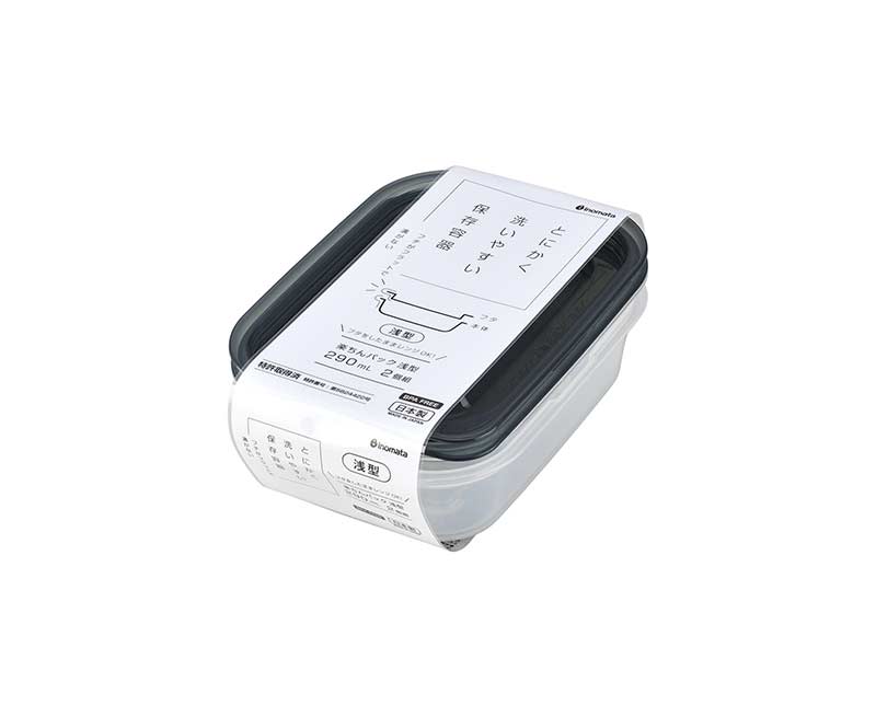 inomata BPAフリー 浅型保存容器 290mL 2個セット inomata BPAフリー 浅型保存容器 290mL 2個セット inomata BPAフリー