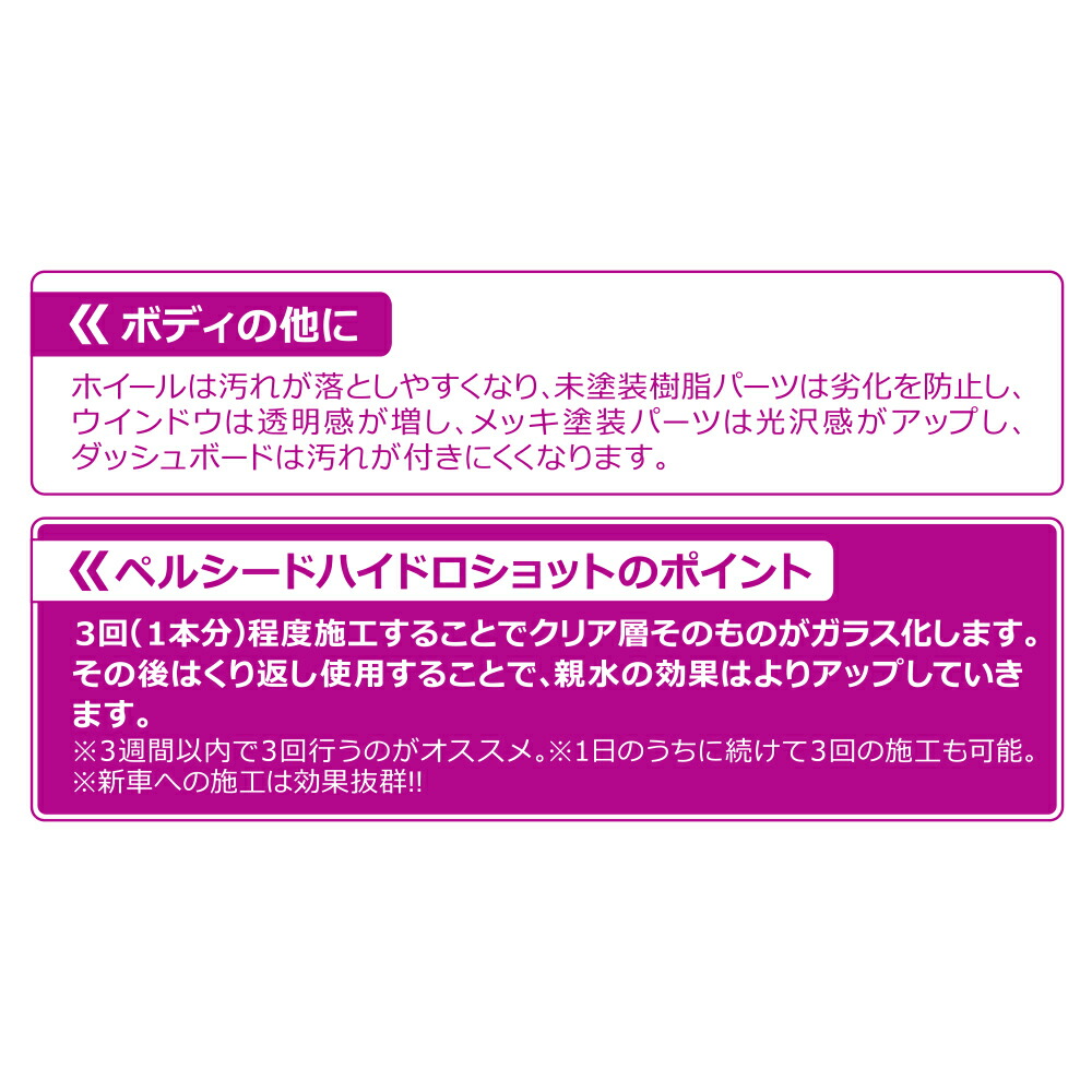 Pellucid ペルシード ハイドロショット 洗車 メンテナンス ケミカル 親水 ガラスコーティング 車 バイク Pcd01 Kermobile Com