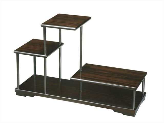 飾り棚 角 漆塗り 和風 和室 床の間 盆栽棚 木製 漆器 飾棚 飾り台 違い棚 置物 台 ミニ : 飾り棚 丸 漆塗り 48cm 和風 和室 床の間 盆栽棚 木製