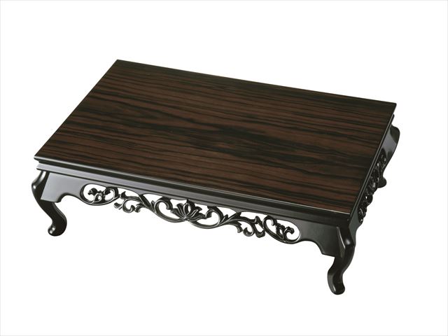 楽天市場】花台 わらび 16号 平台 黒檀調 床の間 和室 玄関 下駄箱