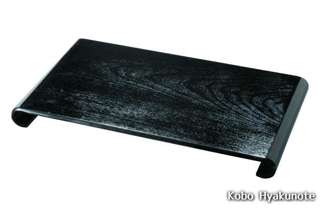 花台 黒ケヤキ杢彫 16.0