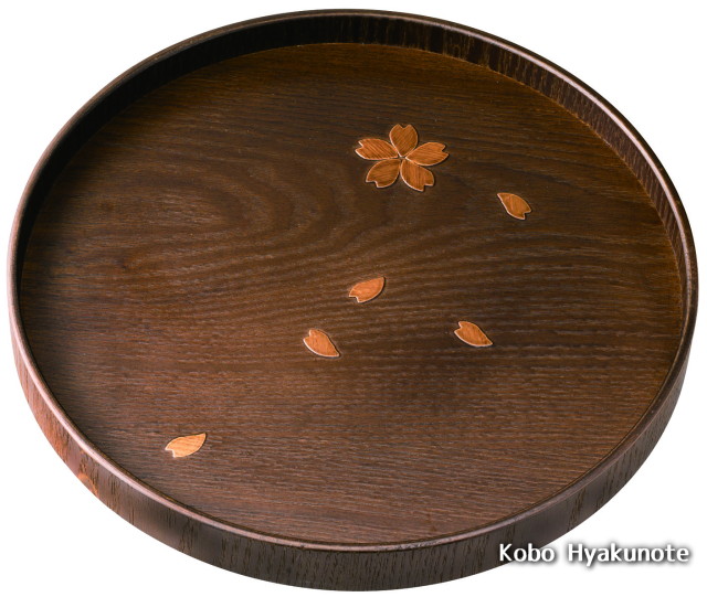 楽天市場】八柳 樺細工 丸茶盆 小 桜 : 秋田県物産振興会楽天市場店