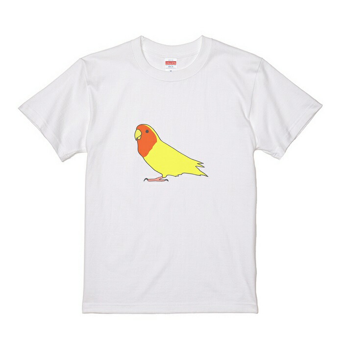 インコ Tシャツ デザイン グッズ コザクラ イラスト アニマル かわいい 鳥好き プレゼント 雑貨 鳥 横向き 小鳥