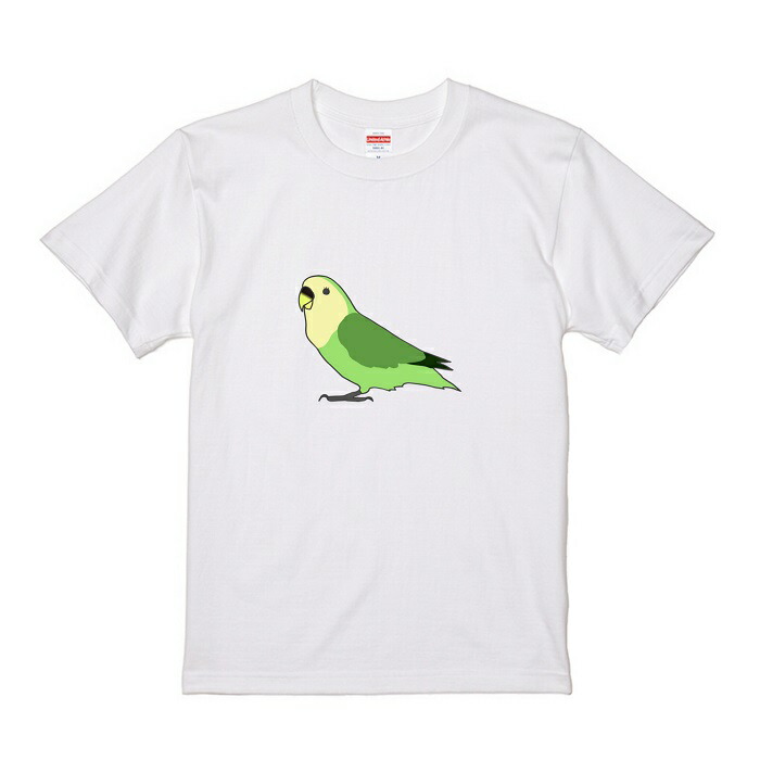 インコ Tシャツ アニマル プレゼント かわいい コザクラ 鳥好き 鳥 雑貨 グッズ イラスト デザイン 横向き 小鳥