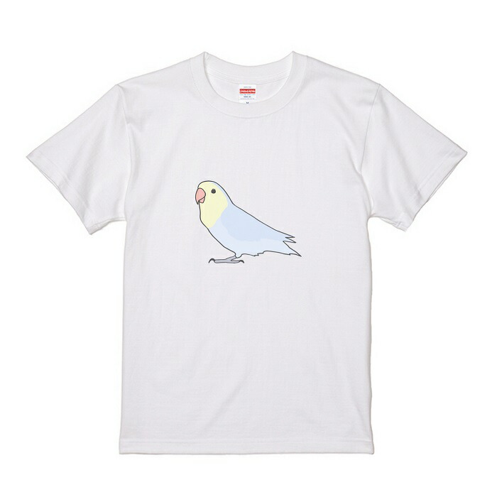 インコ Tシャツ デザイン グッズ コザクラ イラスト アニマル かわいい 鳥好き プレゼント 雑貨 鳥 横向き 小鳥