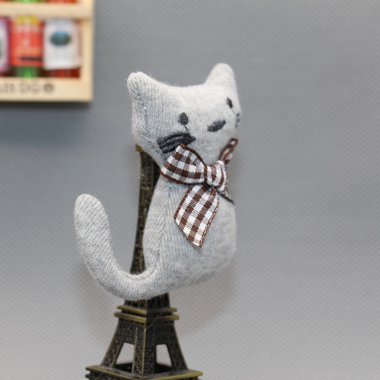 楽天市場 ハンドメイド 風 綿素材 の 猫 ブローチ Aquarius