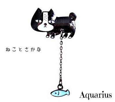 楽天市場 猫 ネコ ブローチ ねこ と さかな Aquarius