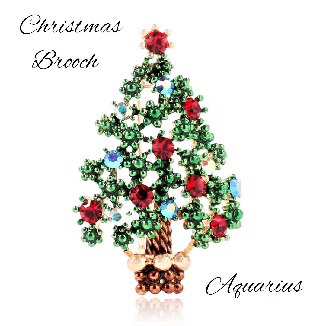 楽天市場】スワロフスキー クリスマス ツリー ブローチ E タイプ