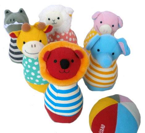 楽天市場】ボーネルンド アニマル ボウリング｜布製ボウリング 布の